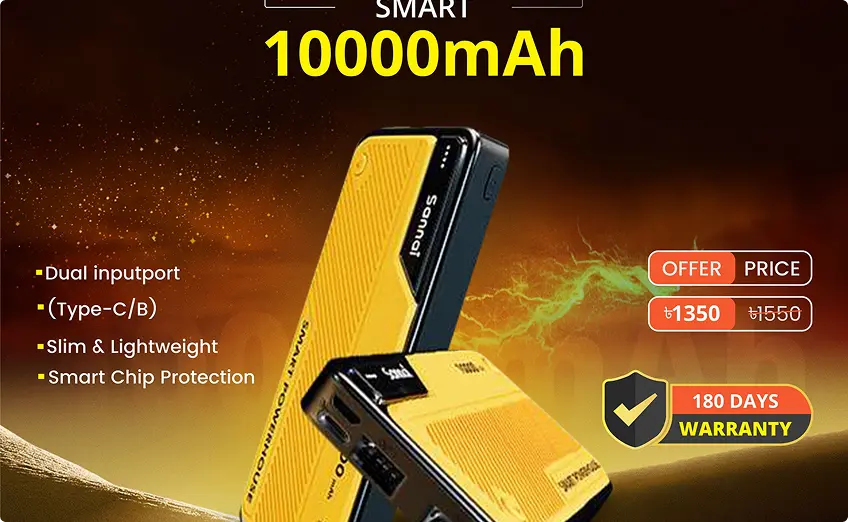 Smart 10000mAh power bank